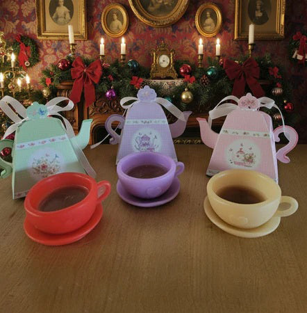 Vegan Teacup Soap 1-Piece in Teapot Gift Box