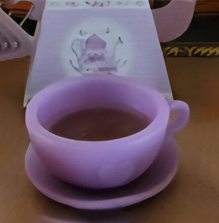 Vegan Teacup Soap 1-Piece in Teapot Gift Box