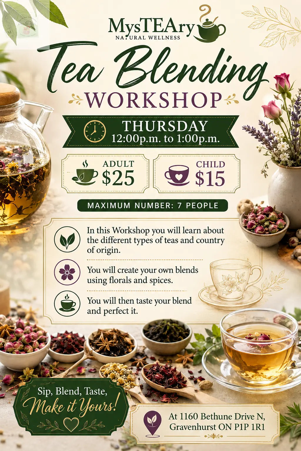 Tea Blending Workshop mysTEAry