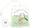 Product packaging with a brand logo on a white background