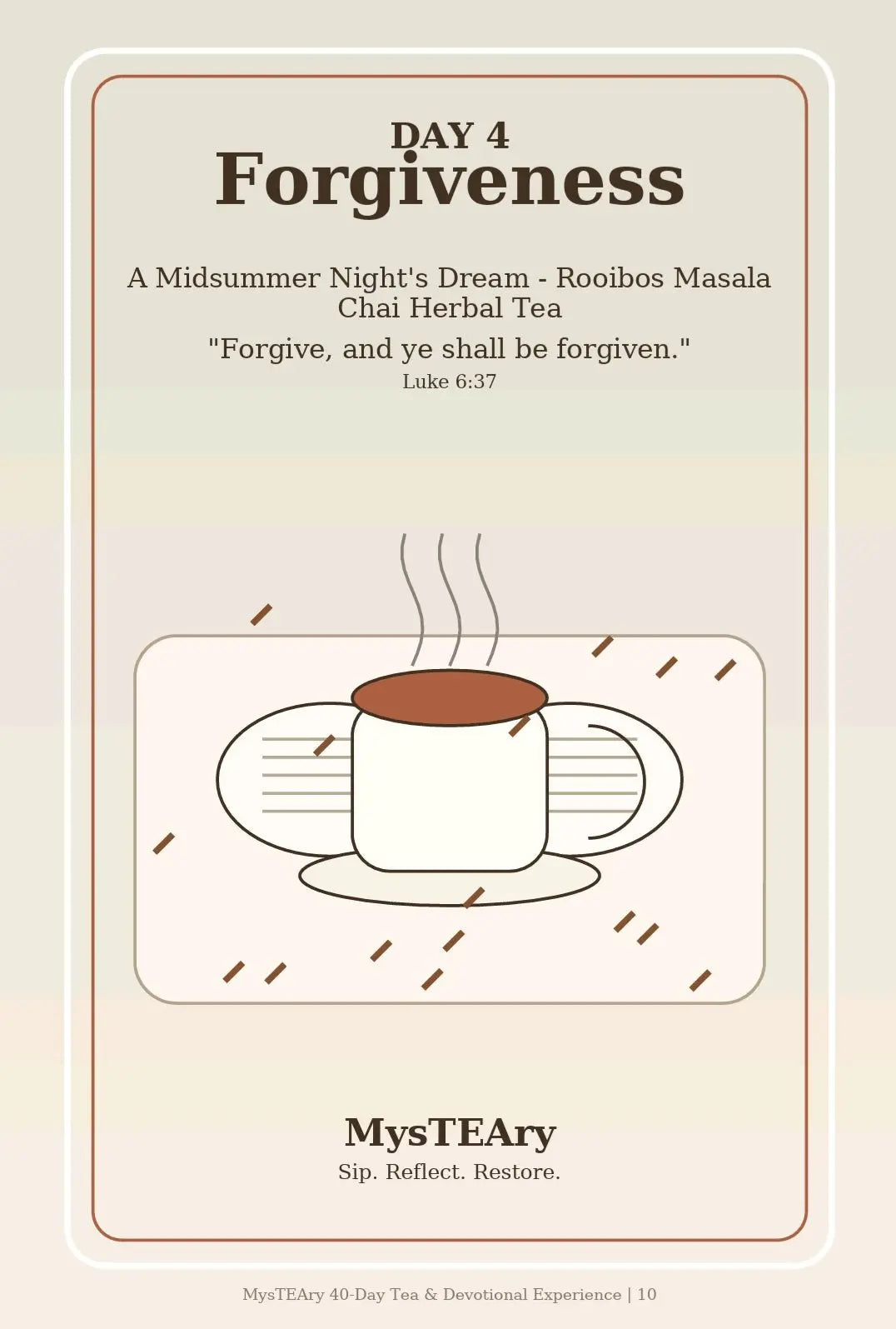 MysTEAry 40-Day Tea & Devotional Experience — Digital E-Book + Ritual Guide