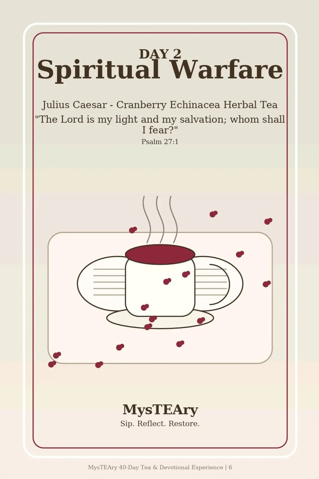 MysTEAry 40-Day Tea & Devotional Experience — Digital E-Book + Ritual Guide
