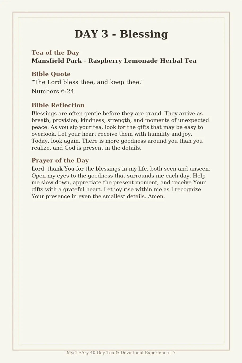 MysTEAry 40-Day Tea & Devotional Experience — Digital E-Book + Ritual Guide