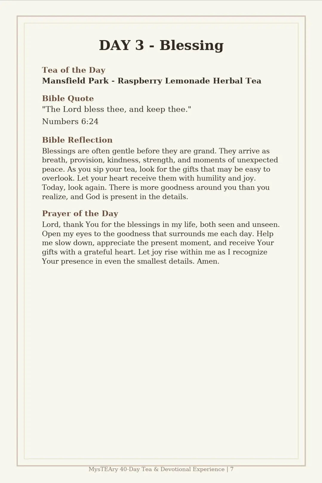 MysTEAry 40-Day Tea & Devotional Experience — Digital E-Book + Ritual Guide