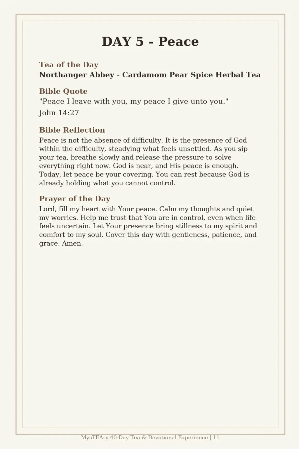 MysTEAry 40-Day Tea & Devotional Experience — Digital E-Book + Ritual Guide