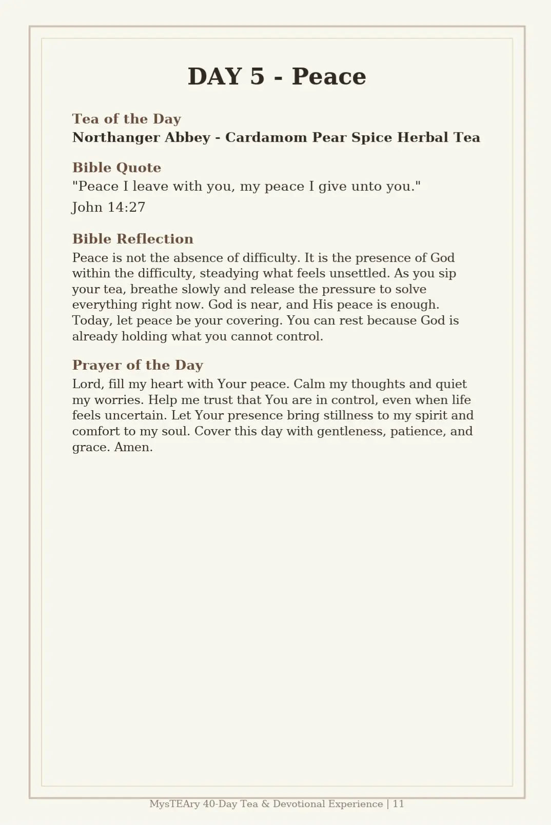 MysTEAry 40-Day Tea & Devotional Experience — Digital E-Book + Ritual Guide