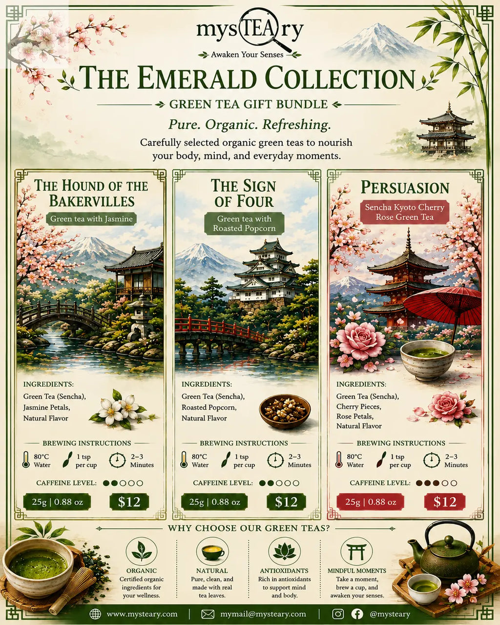 Green Tea Blend Collection - The Emerald Collection