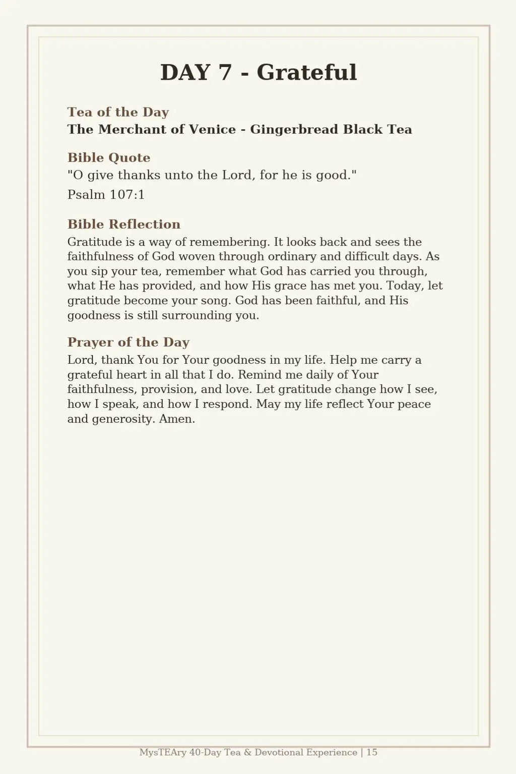 MysTEAry 40-Day Tea & Devotional Experience — Digital E-Book + Ritual Guide