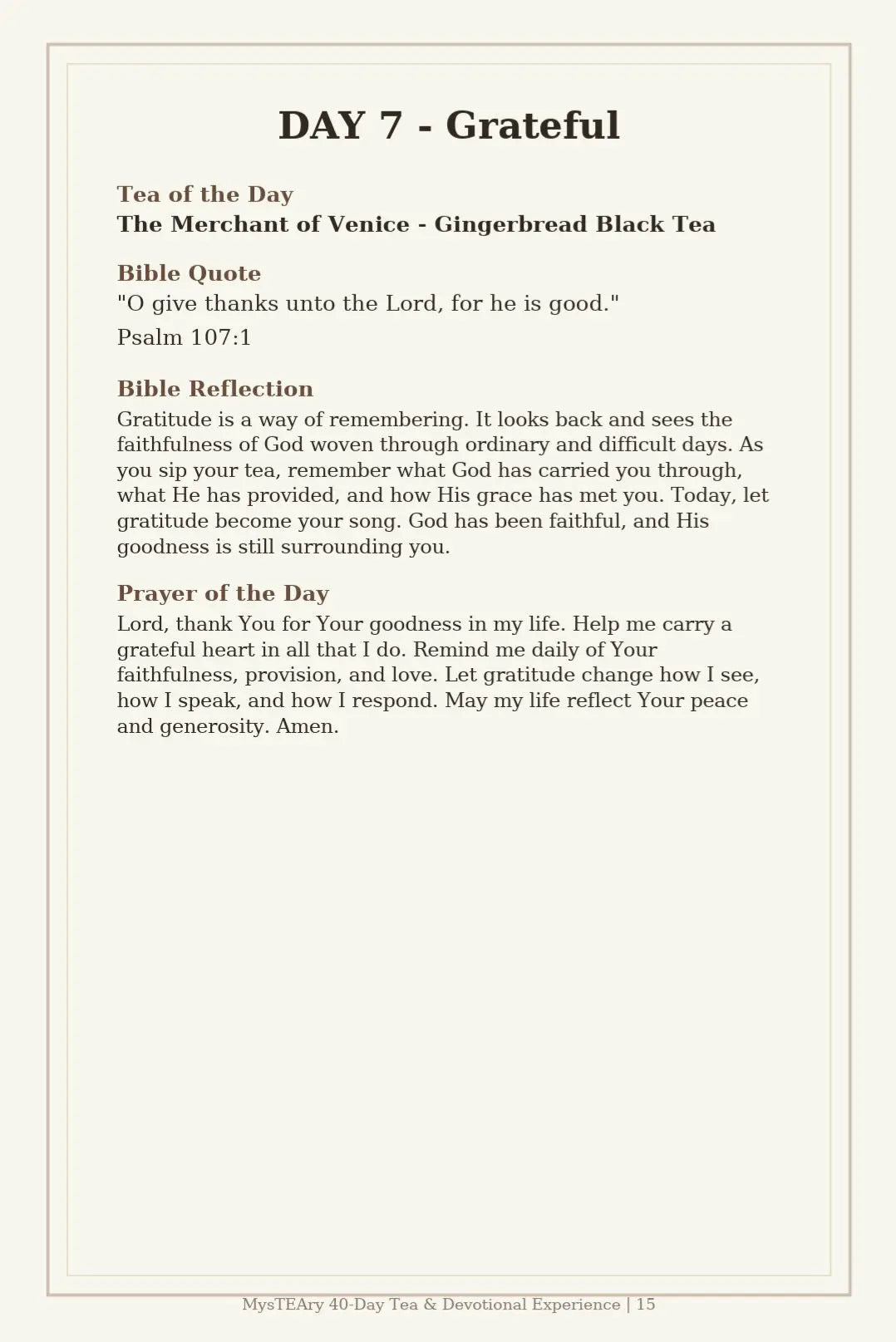 MysTEAry 40-Day Tea & Devotional Experience — Digital E-Book + Ritual Guide