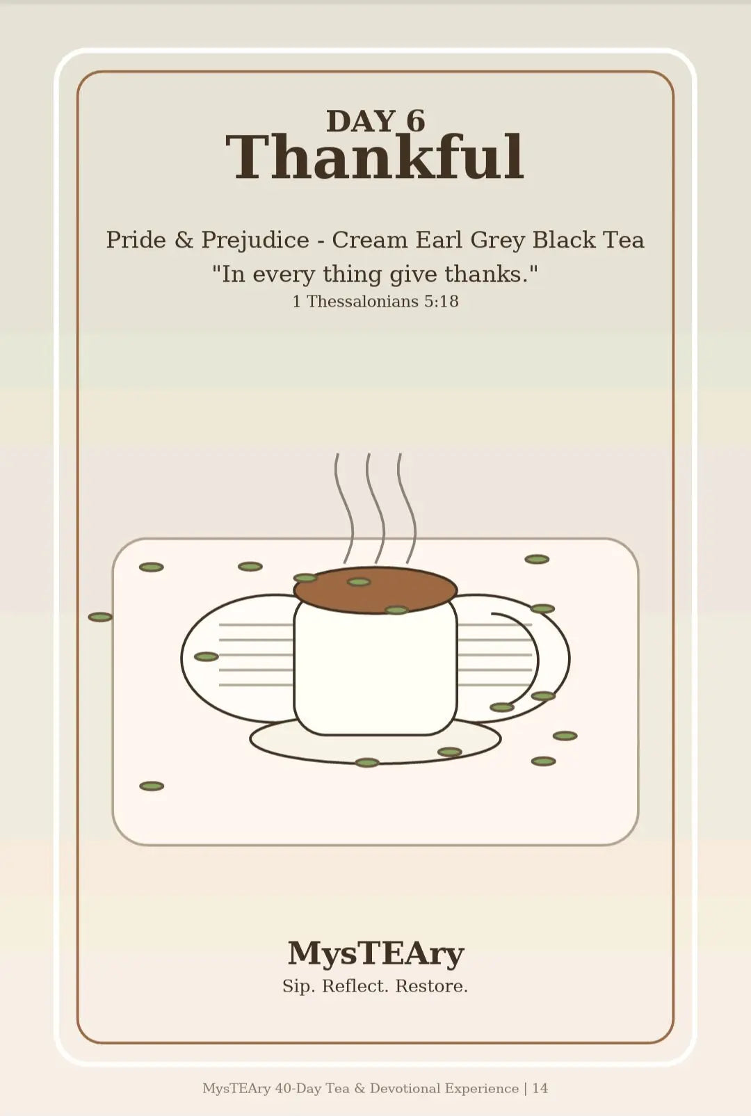 MysTEAry 40-Day Tea & Devotional Experience — Digital E-Book + Ritual Guide