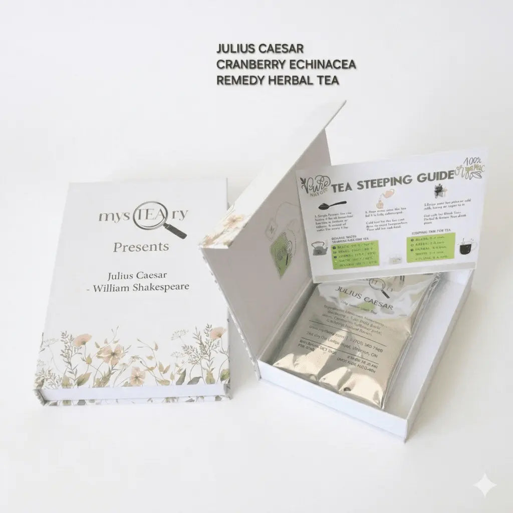 "Julius Caesar”– Remedy Herbal Tea- Cranberry Echinacea for Cold & Flu.