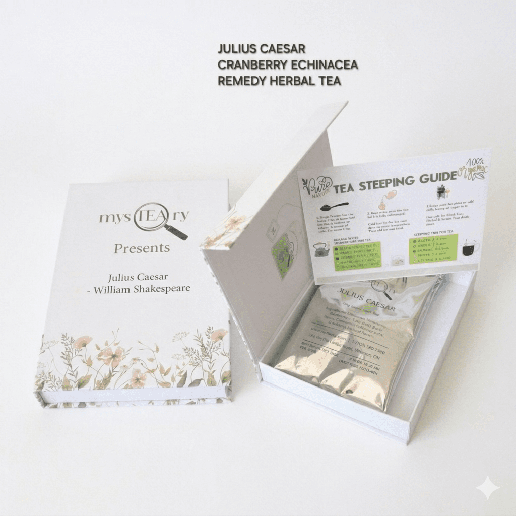 "Julius Caesar”– Remedy Herbal Tea- Cranberry Echinacea for Cold & Flu.