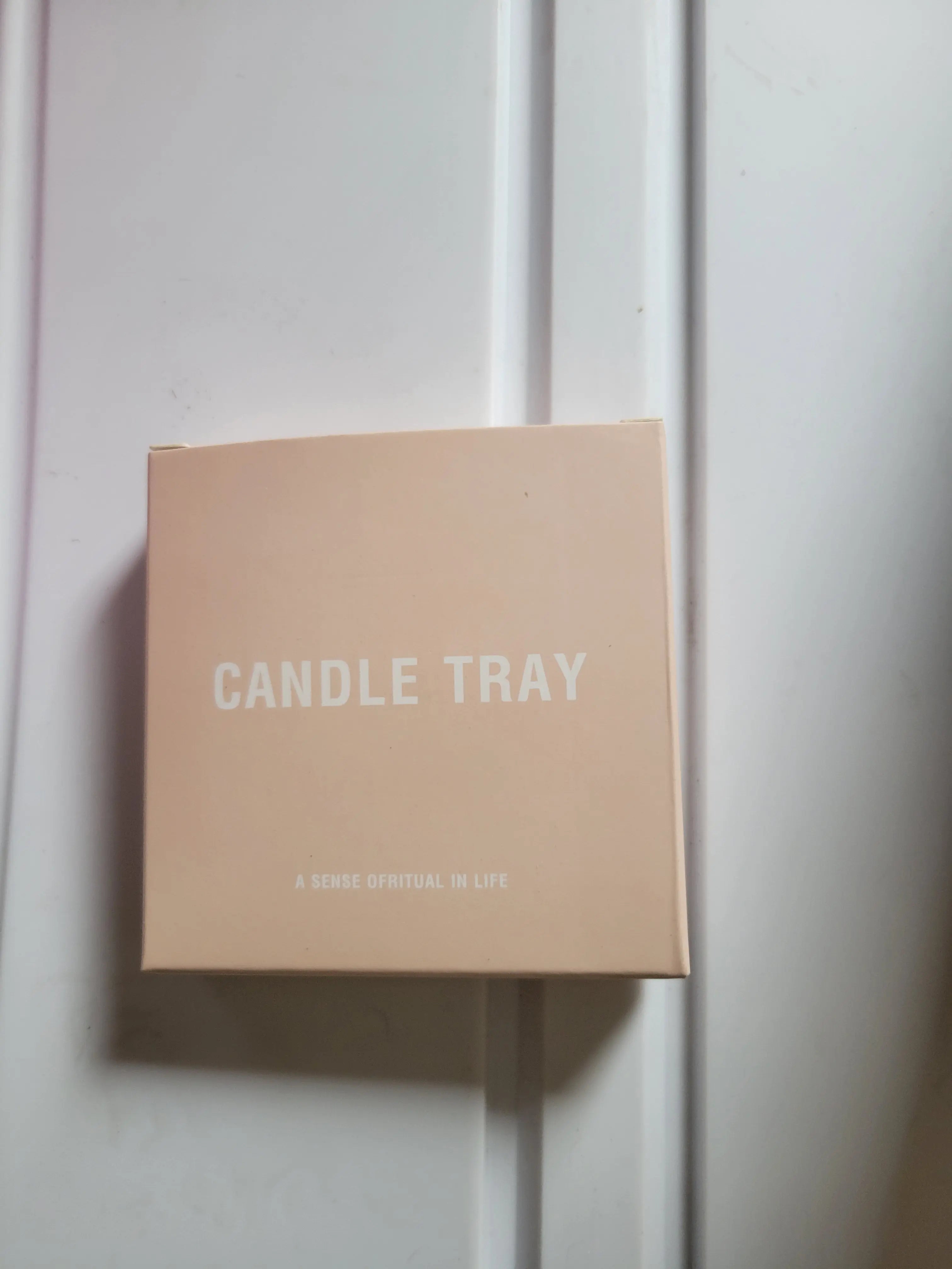 Pearl-Edge Ceramic Candle Dish