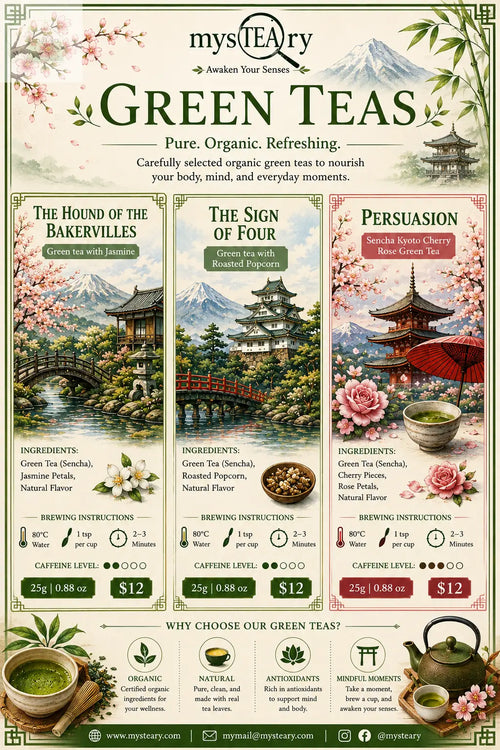 Individual Tea Books- Green Tea Blends mysTEAry