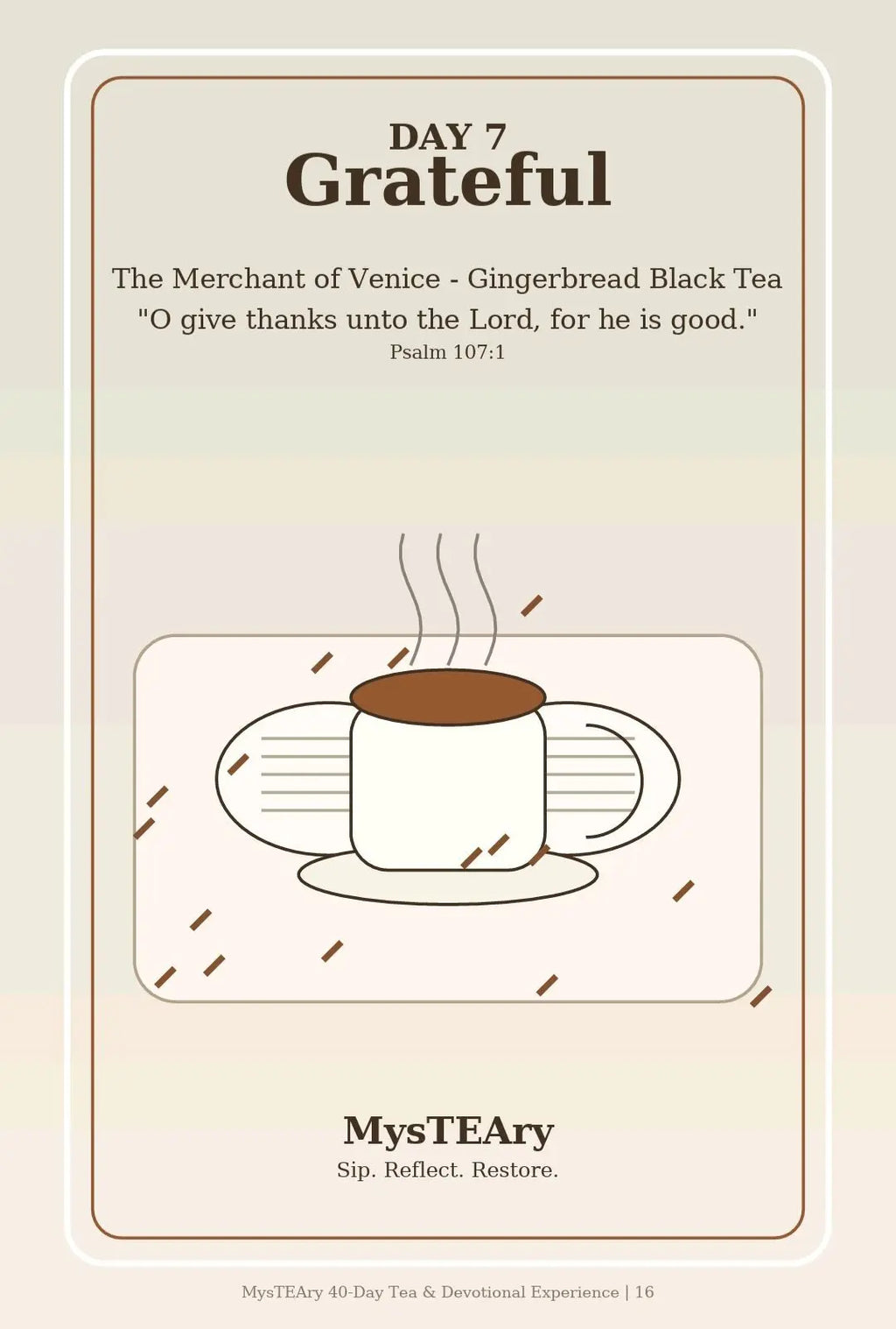 MysTEAry 40-Day Tea & Devotional Experience — Digital E-Book + Ritual Guide