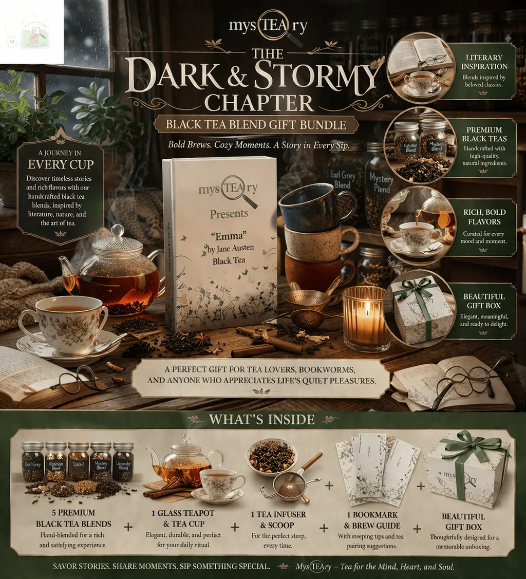 Black Tea Bundle "The Dark & Stormy Chapter" — Five bold black teas for the classically inclined