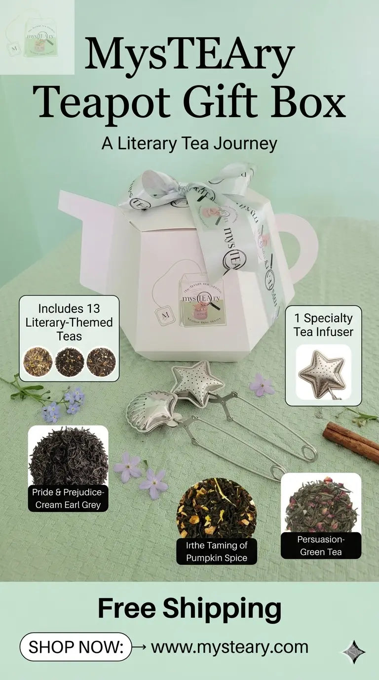 MysTEAry Teapot Gift Box 1: 13 Teas, & 1 Infuser mysTEAry