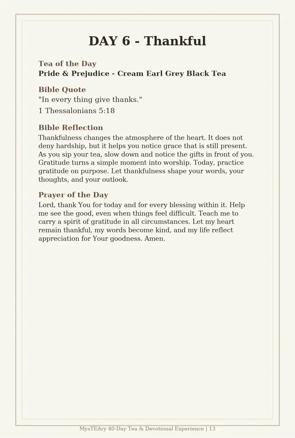 MysTEAry 40-Day Tea & Devotional Experience — Digital E-Book + Ritual Guide