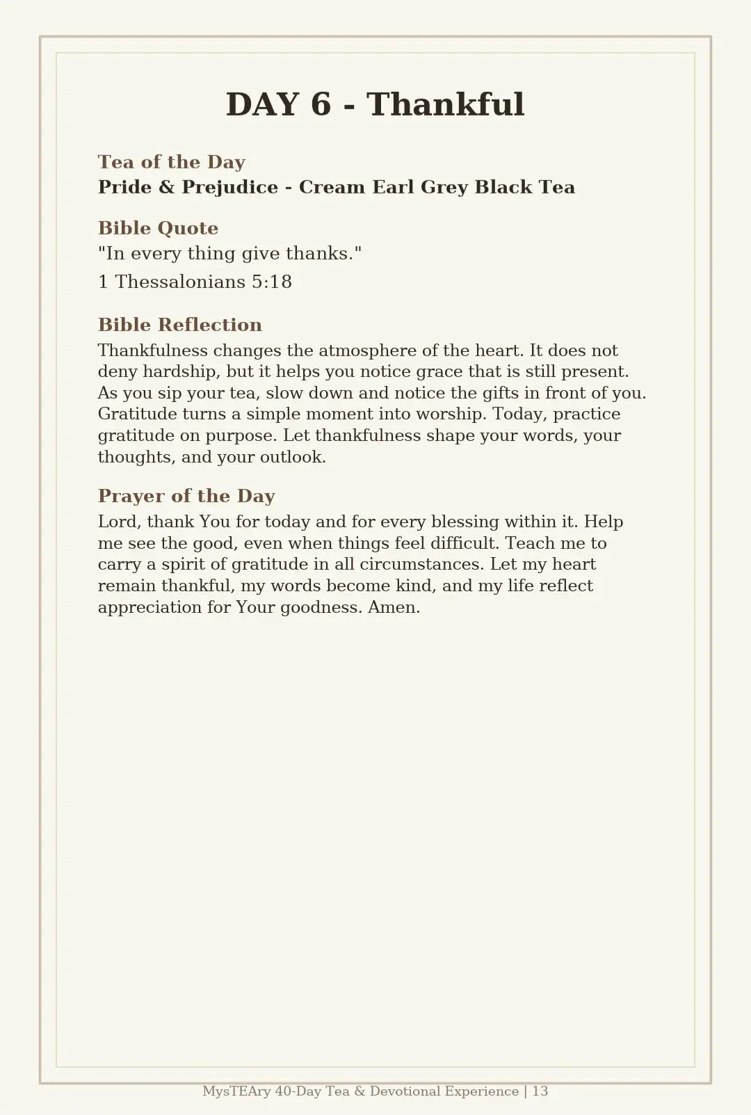 MysTEAry 40-Day Tea & Devotional Experience — Digital E-Book + Ritual Guide