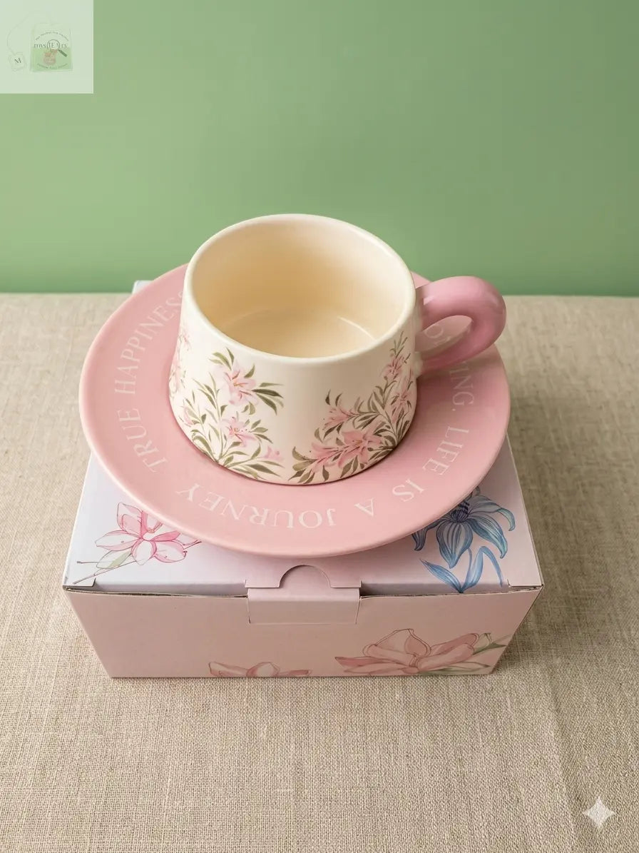 Ceramic Teacup & Saucer Gift Set mysTEAry