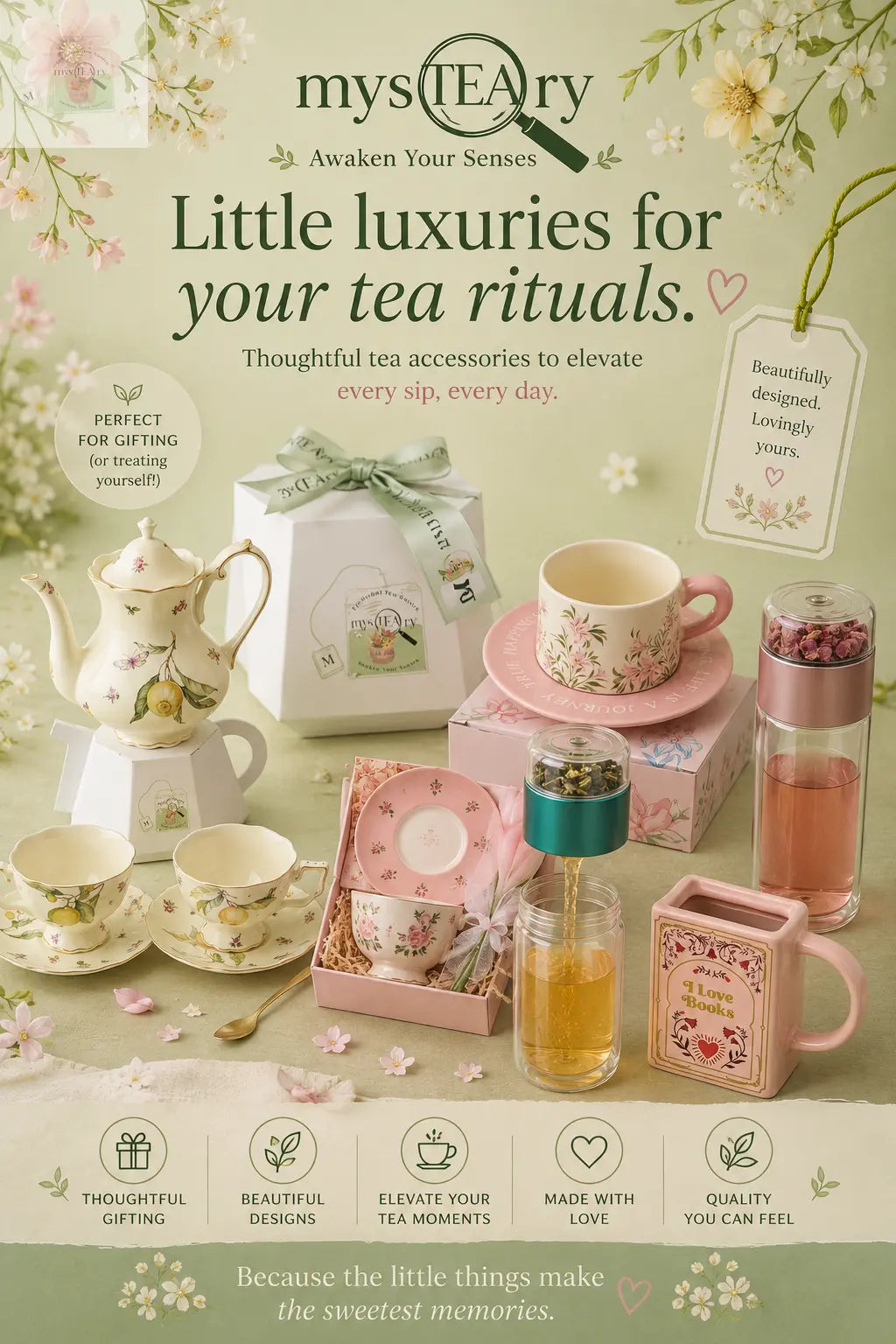 Tea Cup & Saucer Accessories mysTEAry