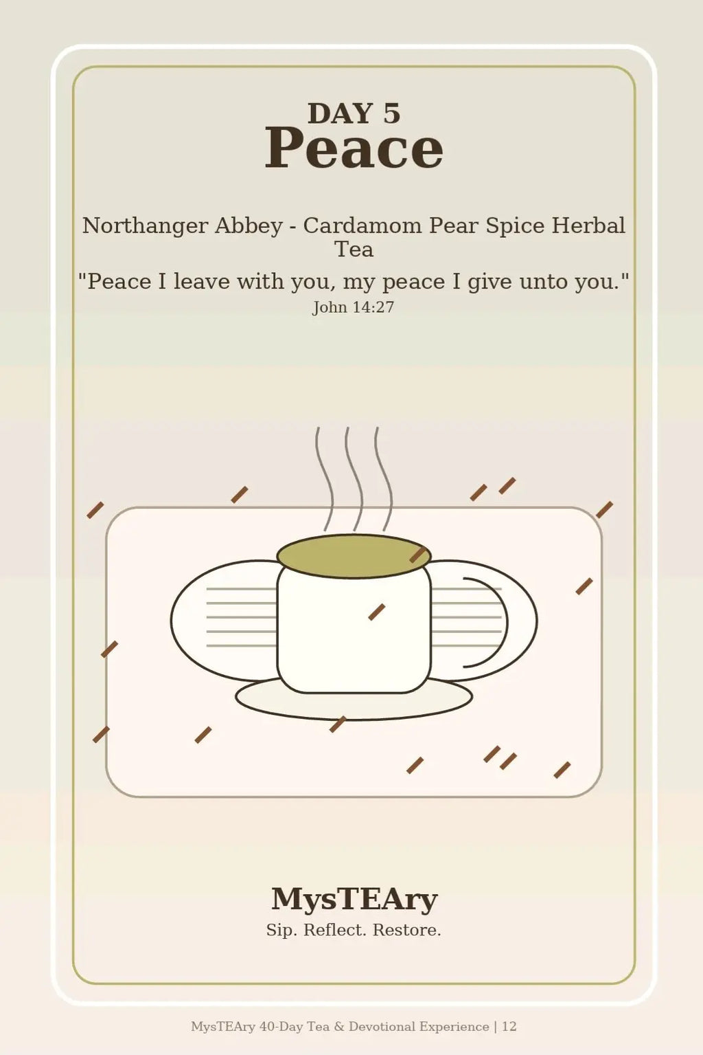 MysTEAry 40-Day Tea & Devotional Experience — Digital E-Book + Ritual Guide
