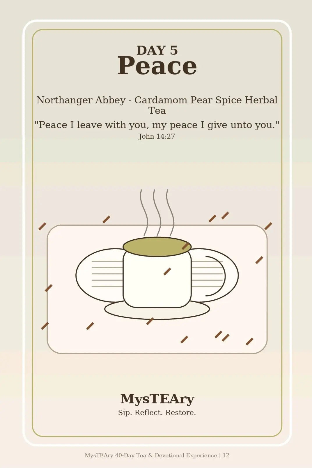 MysTEAry 40-Day Tea & Devotional Experience — Digital E-Book + Ritual Guide